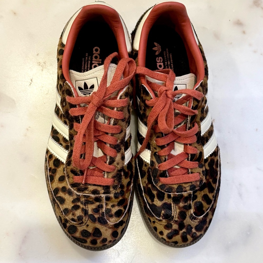 Adidas Samba OG “Cheetah Pack” Animal Print Red Laces EU size 40